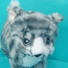 Ikea Kitty Cat Plush Stuffed Animal Soft Striped Gray White Tabby Lilleplutt New