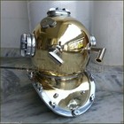 Antique Brass Scuba Deep Sea Diving Divers Helmet Mark V U s Navy Vintage 18 