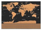 Scratch Off World Map Poster 33  X 23  Country Flags Us States Educational