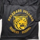 Colorado College Hockey School Youth Medium Jersey Black Mesh Made In Usa Ym
