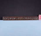 31  Vintage French Solid Chestnut Wood Highly Carved Panel With Crest