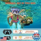 Wacool Professional Snorkeling Snorkel Diving Scuba Package Set With Anti-fog