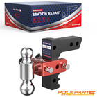 2  Receiver 6  Drop Tow Hitch Adjustable Dual Ball Mount Trailer Hitch 10000lbs