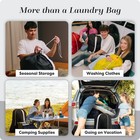 Shoulder Strap Laundry Bag Drawstring Lock Heavy Duty 30 X 40 Black
