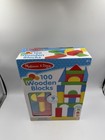 Melissa And Doug Wooden Building Blocks Set 100 Pieces Classic Kids Toy 2  Nib
