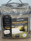 Biddeford Heated Microplush Electric Blanket Queen Tan Beige Dual Control 90x84