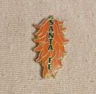 Vintage Santa Fe Chili Peppers Ristra New Mexico Travel Souvenir Lapel Pin