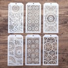 Durable Plastic Stencil Templates  set Of 6  For Versatile Crafting   Painting