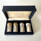 Tiffany   Co  Sterling Silver Set Of 4 2 Pr   Vintage Salt   Pepper Shaker W box