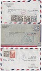 Netherlands Antilles Curacao 1940s Coll Of 6 Wartime Double Censored Airmail Cov