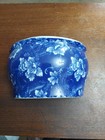 Vintage Victoria Ware Ironstone Blue   White Planter Planter Pot