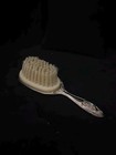 Vintage Floral Embossed Victorian Style Silver Plated Mini Hair Brush