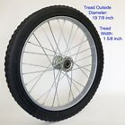 20 Inch Heavy Duty Solid Rubber Cart Wheel Kit 800lb Rating
