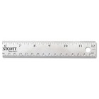 Westcott Stainless Steel Office Ruler With Non Slip Cork Base 12  10415