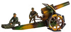 1930 s Hausser lineol Spring German Heavy Howitzer - Tin Toy Rare
