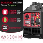 Powersmart 3800w Dual Fuel Portable Inverter Generator  149cc  4 5h Runtime  New