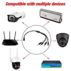 1 Female To 4 Male Dc Splitter 2 Pack Cable For Home Security Camera System