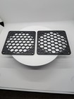 2x - 120mm Fan Covers Hexagon Full Hex Custom Pc Black