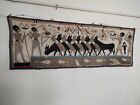 Vintage Gorgeous Egyptian Applique Needlework Textile Tapestry Hanging Panel