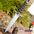 11  Assassin Dagger Medieval Knights Fixed Blade Double Edged Knife W  Chain