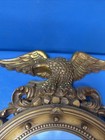 Vintage Syroco Federal Eagle Bullseye Convex Porthole Mirror Antique Gold