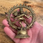 Lot Of 4 Hindu Trinkets dancing Shiva Brass Statue Hindu 4    Tall  And More