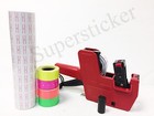 Mx-5500 8 Digits Price Tag Gun   5000 White W  Red Lines  Labels   Free Gift