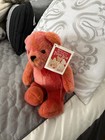Avon Commemorative 100th Anniversary Talking Teddy Bear Plush Pink Red Bow 12 