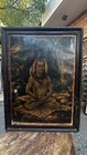 Vintage Rare Worship Hindu Lord Shiva Bhole Nath Mahadeva Dhyan Print Frame 31 