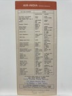 Air India Timetable  october 29 - December  1972 