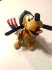 The Disney Store Pluto  Mickey And Goofy Patriotic Usa Flag Bean Bag Plush Lot