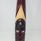 Vintage Hand Carved Wooden Wall Mount Jamaican Mask Souvenir Gift - 24 x4 5 