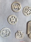 Polish Ww2 War Relics 7 Pc Lot Military Badges Cap Air Force Cadet Cap Badge