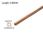 Copper Tube 1 8   Od X 3ft Refrigeration Flexible Pipe Seamless Hollow