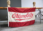Oldsmobile Gm Dealer Vintage Promo Car Banner Flag Sign Dealership 70 s Original
