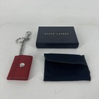 Vintage Ralph Lauren Luggage Keychain Mini Photo Red Nos With Dust Bag And Box