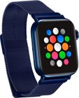 Platinum Magnetic Stainless Steel Mesh Band For Apple Watch Series 1-8 And Ultra