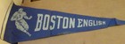 Vintage Boston English Felt Pennant  about 12  X 29  