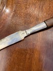 Vintage Mahogany And 925 Silver Appetizer Cheese Plate And Knife