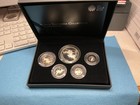 2013 Uk Britannia 5 Coin  999 Silver Proof Set With Box  Case   Coa Royal Mint