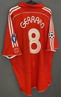 Men Fc Liverpool 2006 2008 Uefa Gerrard  8 Soccer Football Shirt Jersey Size 2xl