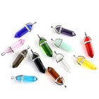 Natural Quartz Crystal Point Chakra Healing Gemstone Pendant Necklace Stone Gift