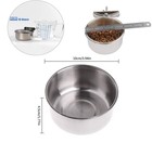 2 Pack Stainless Steel Parrot Feeding Cups Cage Food Water Bowls Clamp
