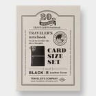 Travelers Notebook Limited Card Size 20th Anniversary Set Black Japan New F s