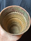 Antique Old Egypt Egyptian Hammered Copper Tinned Metal Vase Middle Eastern Art
