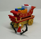 Wooden Railway Christmas Train Santa Sleigh Set Thomas Brio Compatible Holiday