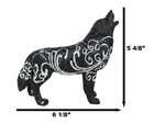 Swirling Wind Native Tribal Howling Wolf Totem Spirit Figurine Collection 6 l