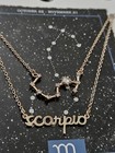 Scorpio Star Sign Constellation Zodiac Necklace Astrology Horoscope Jewelry New