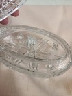 Antique  Cut Glass Powder Jar Vanity Dresser Box