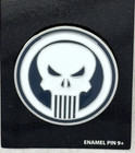 Marvel Black   White Punisher Skull Enamel Pin - Comic Books   Movies New
